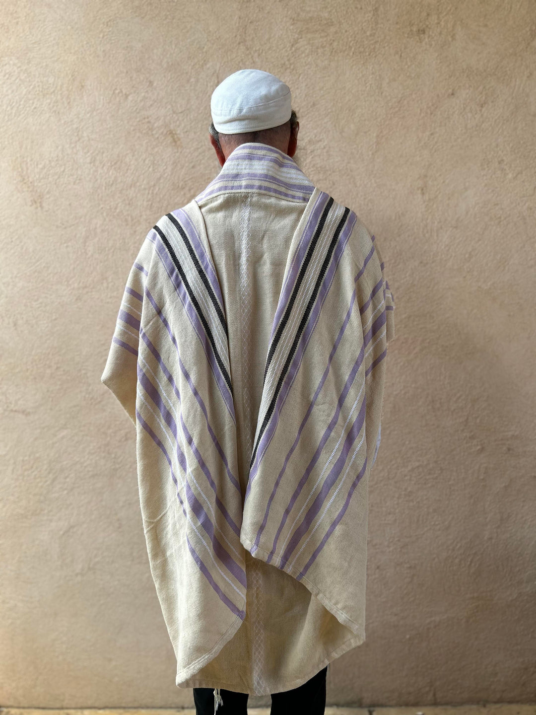 Tallit Lavender Handmade Cotton Tallit Ready to Ship