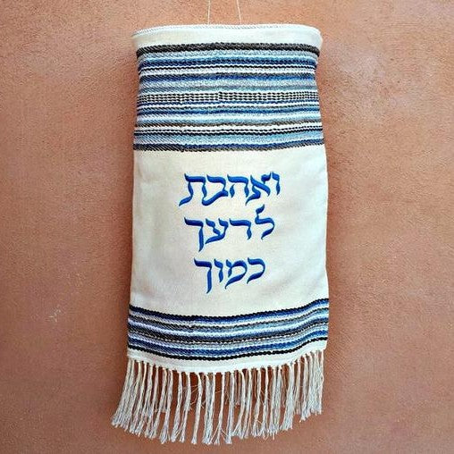 Handmade Torah cover - Tallis man