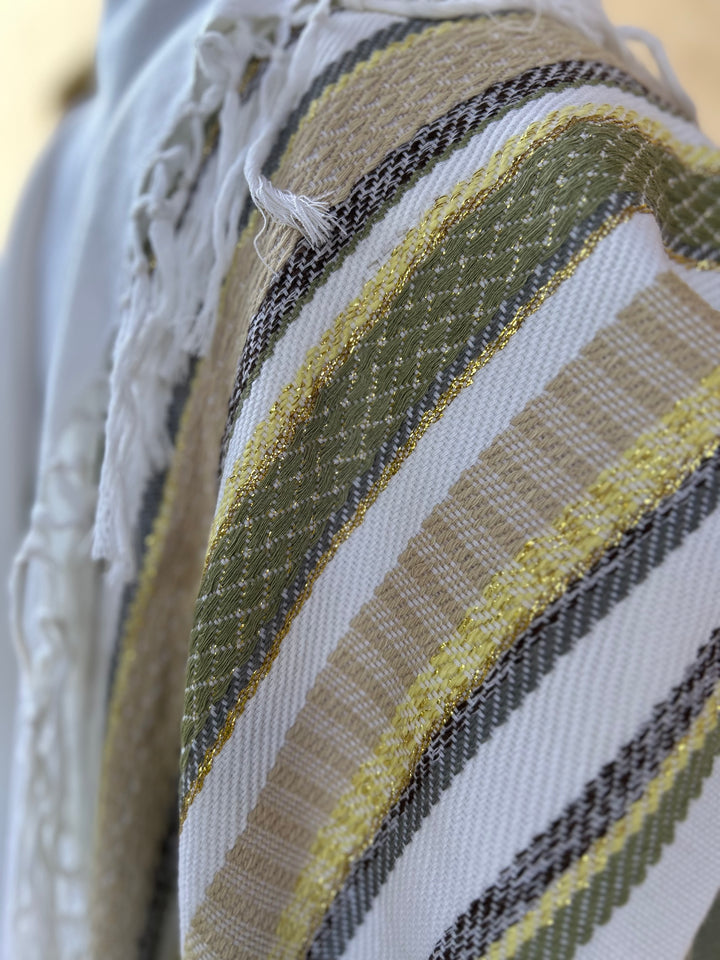 Handmade Wool tallit - Kerem