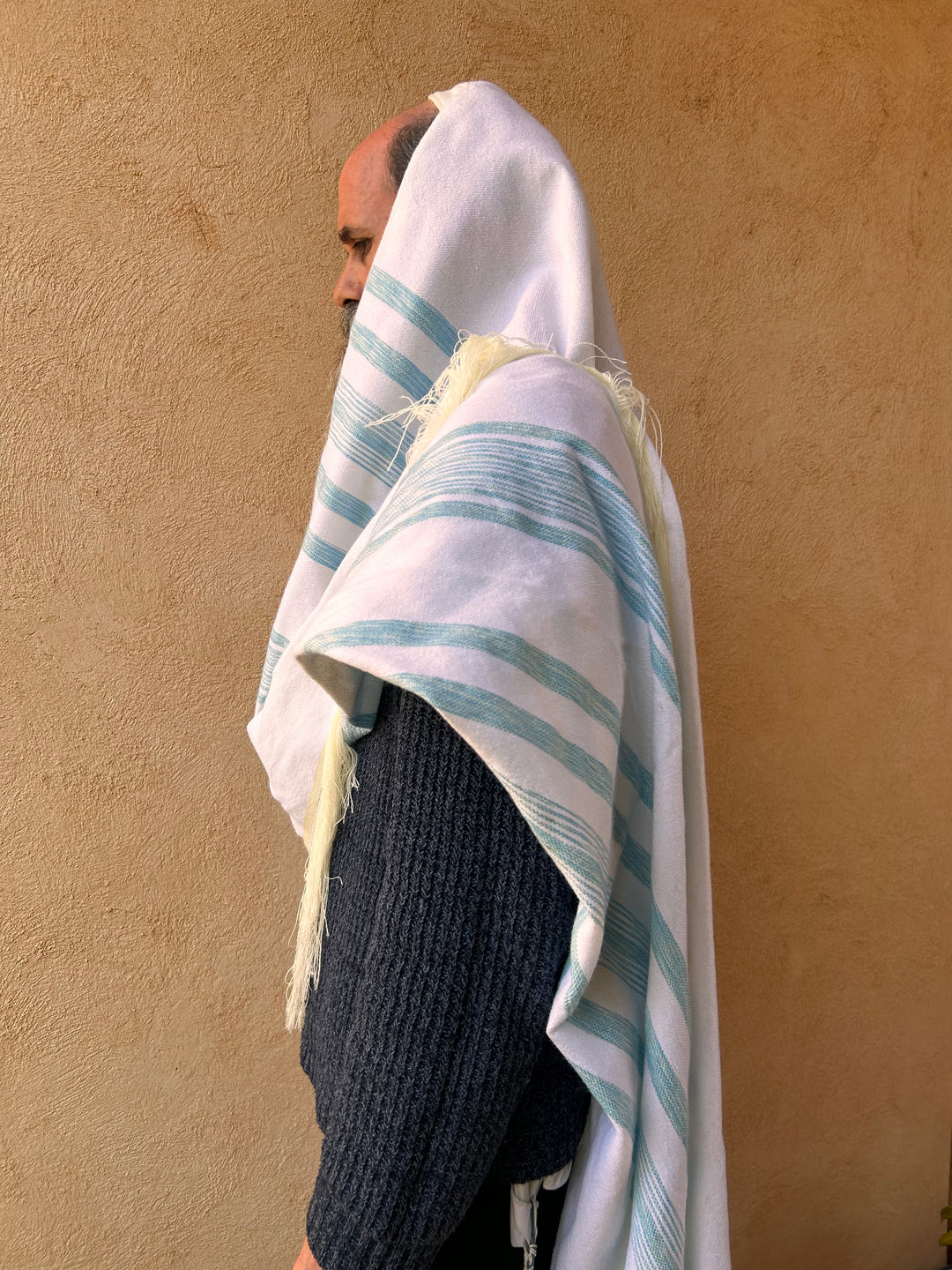 Handmade Wool tallit - Dolev