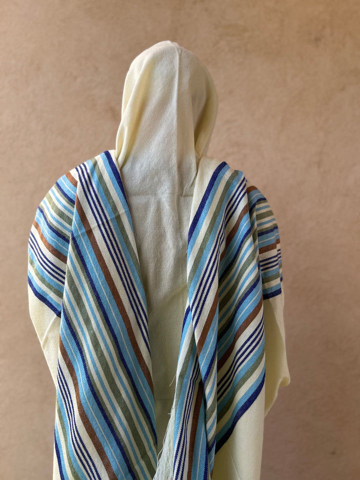 Handmade Wool tallit - Rotem