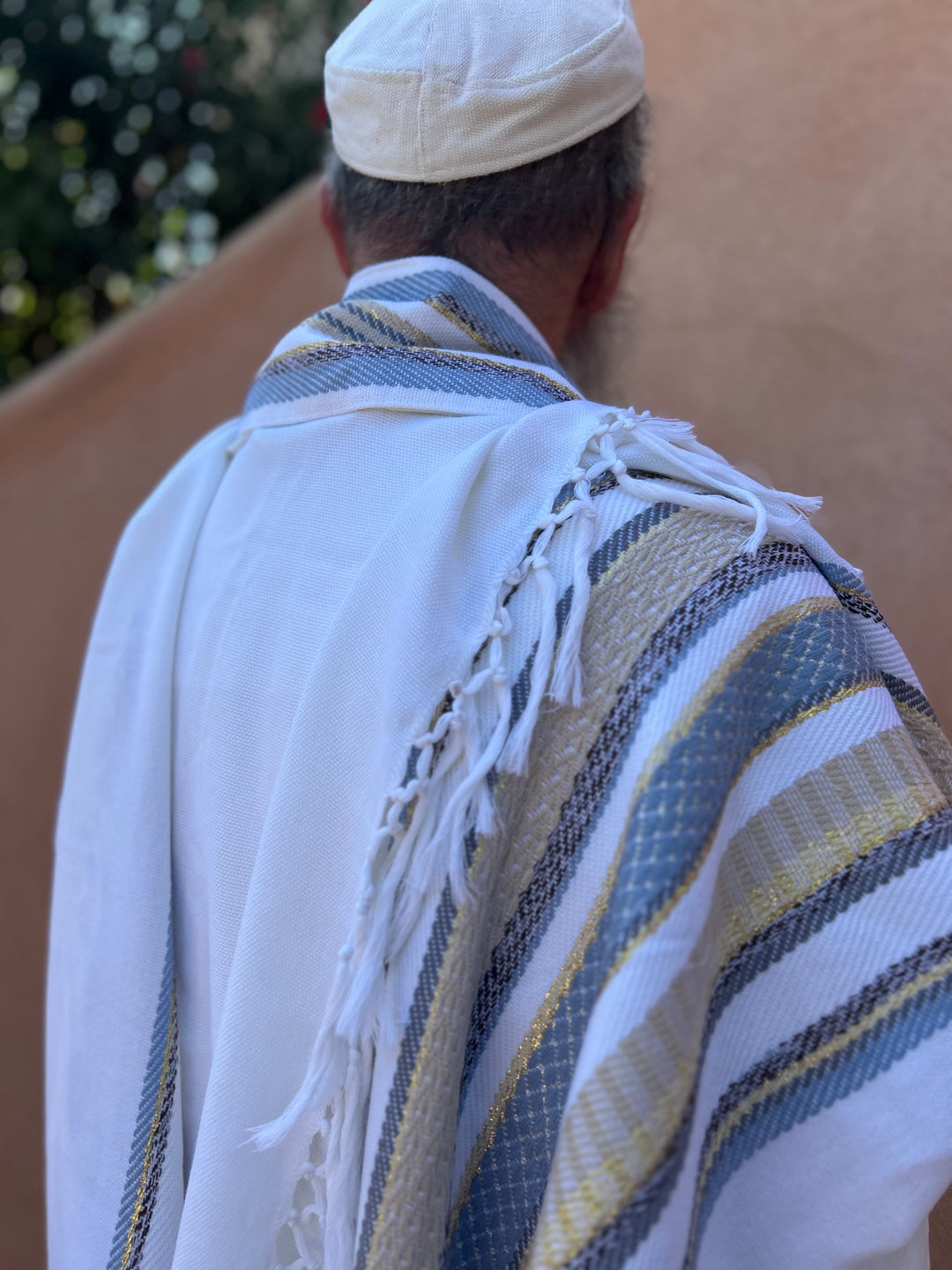 Handmade Wool tallit - David