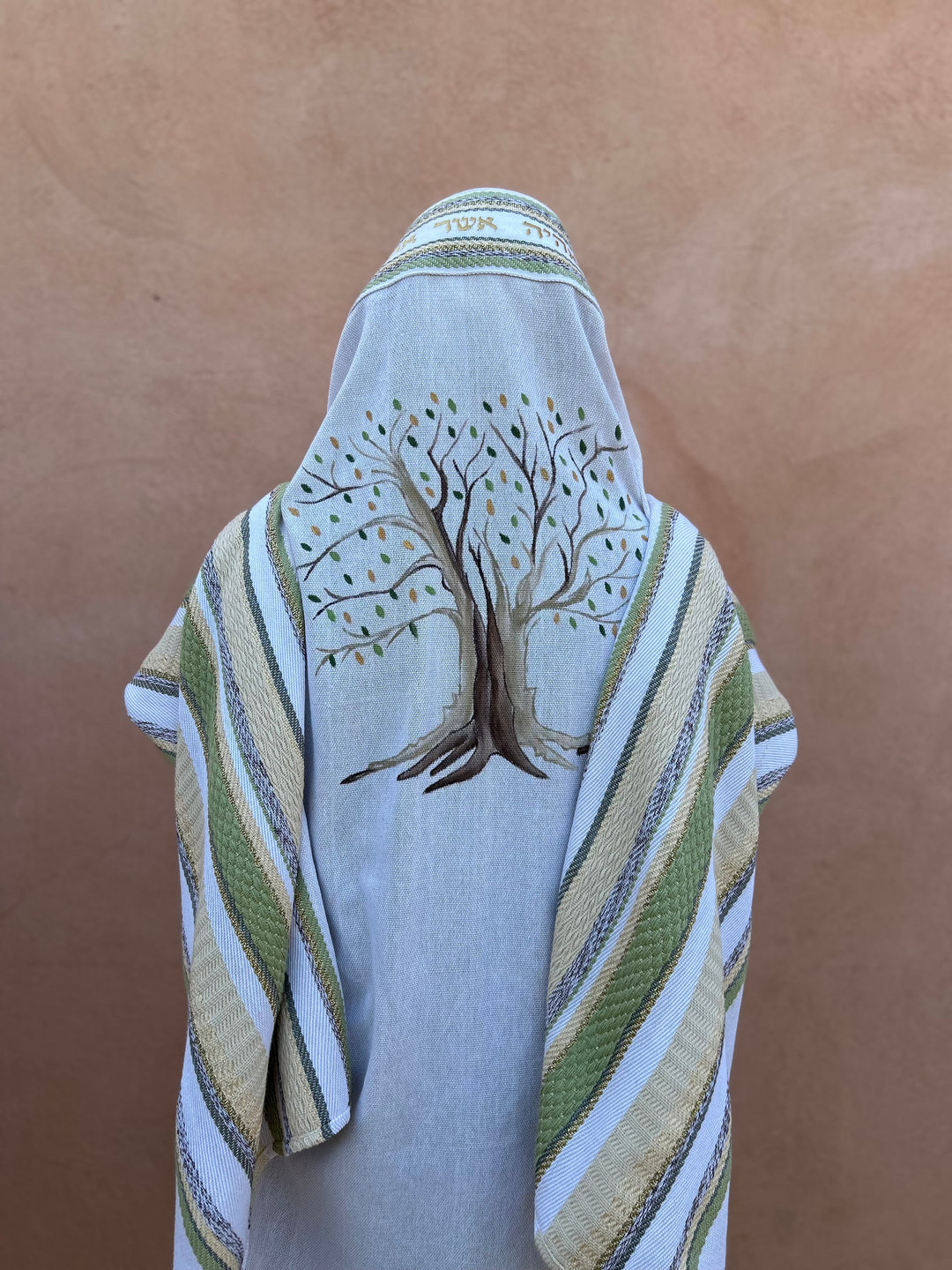 Handmade Tallit - Gefen with Tree of Life