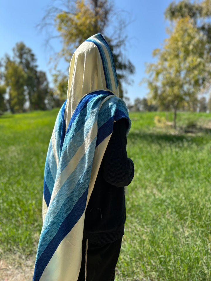 Handmade Wool tallit - Meron