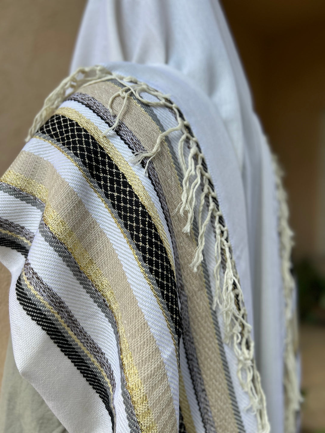 Handmade Wool tallit - Daniel