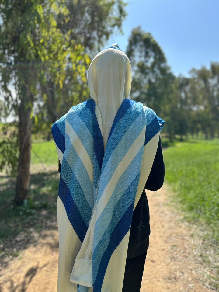 Handmade Wool tallit - Meron