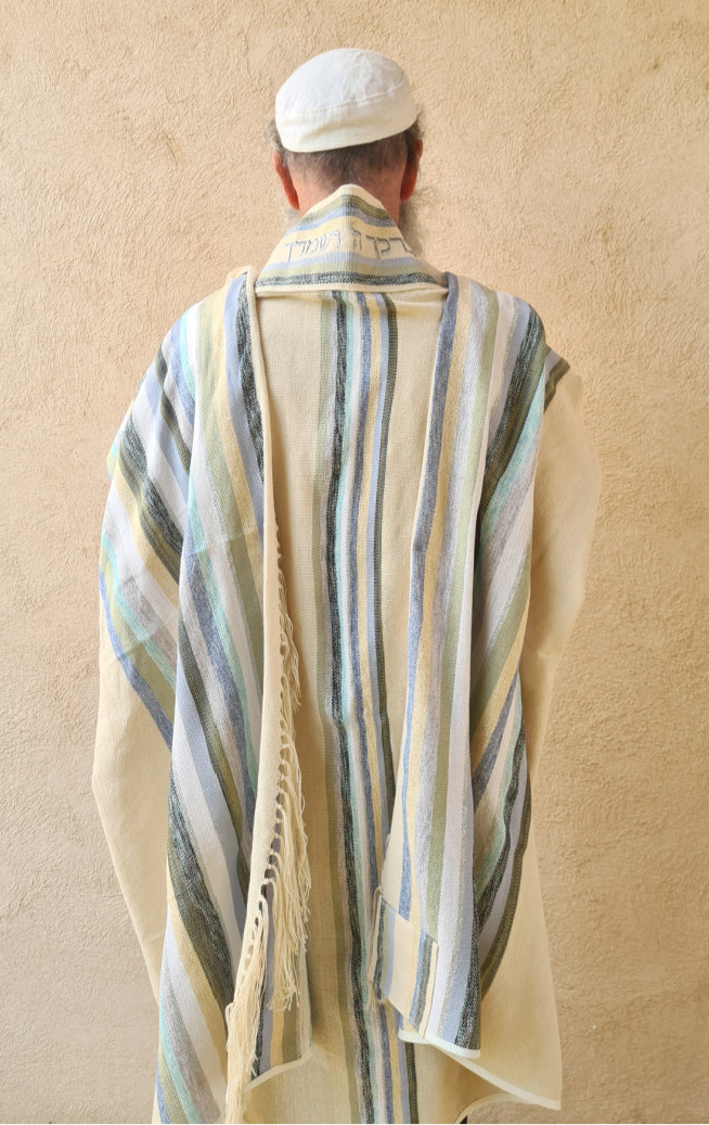 Handmade Tallit - Gan Eden, Blue