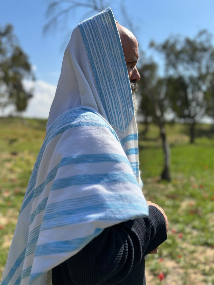 Handmade Wool tallit - Dolev