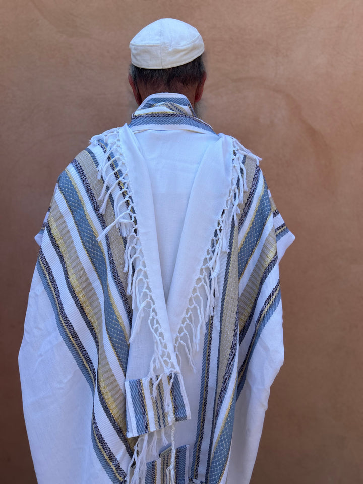 Handmade Wool tallit - David