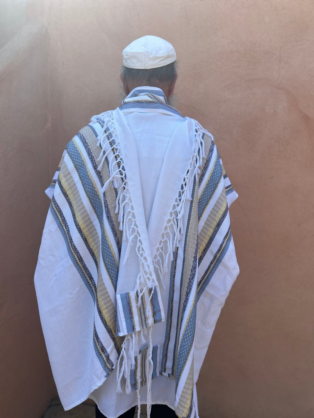 Handmade Wool tallit - David
