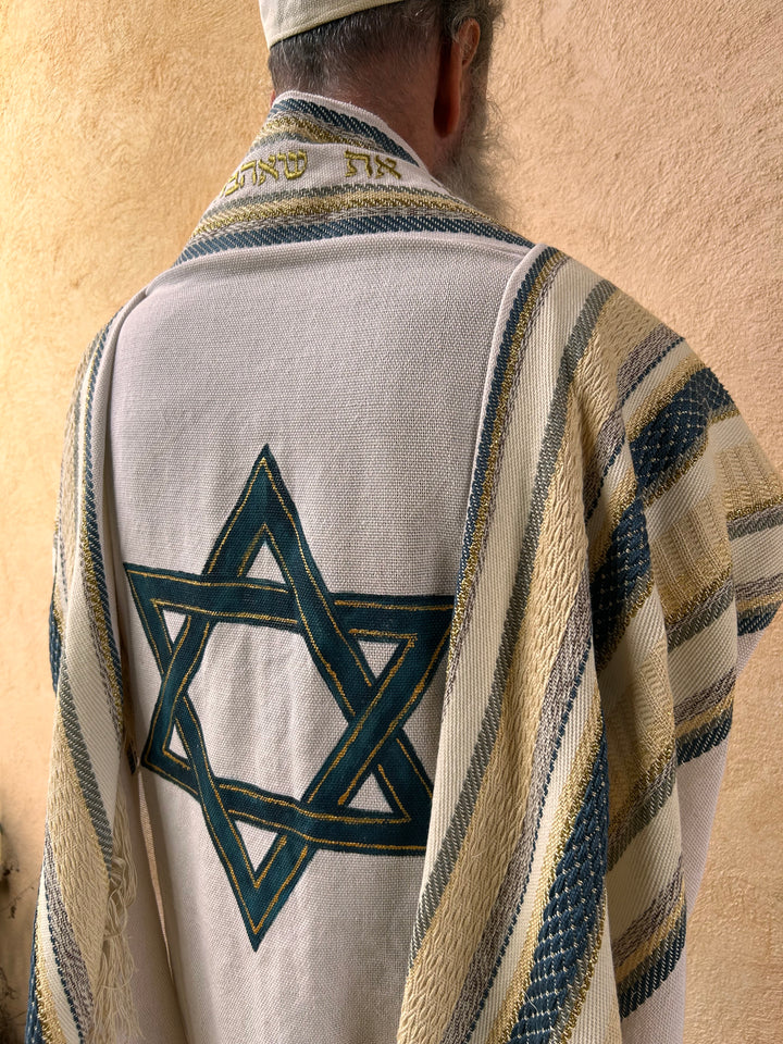 Handmade Tallit Set - Mulchut withe Star of David