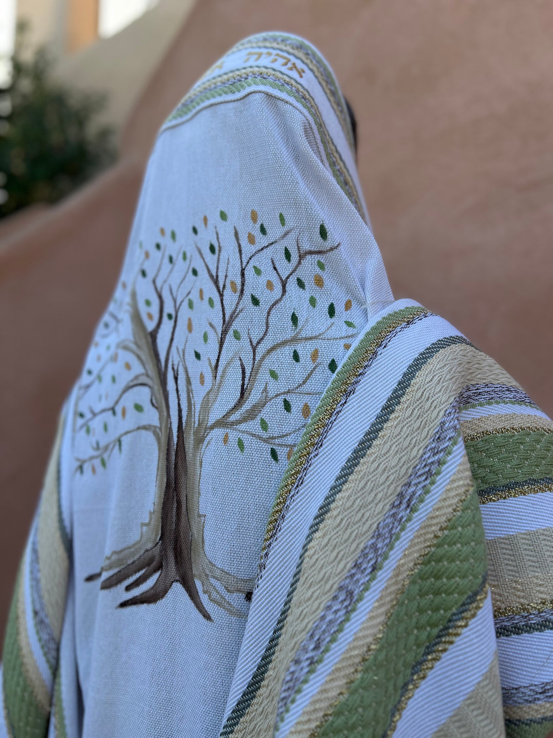 Handmade Tallit - Gefen with Tree of Life