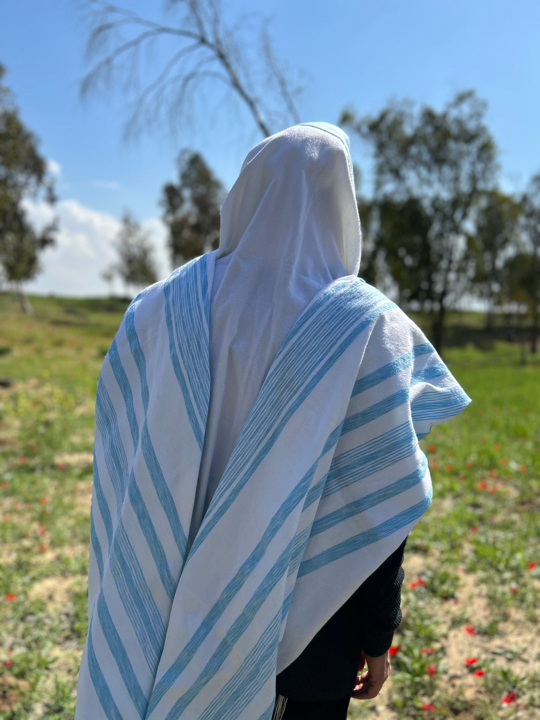 Handmade Wool tallit - Dolev