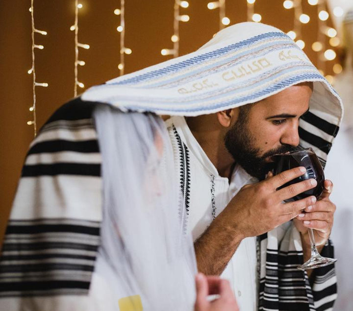 Handmade Wool/Cotton Tallit - Yemenite