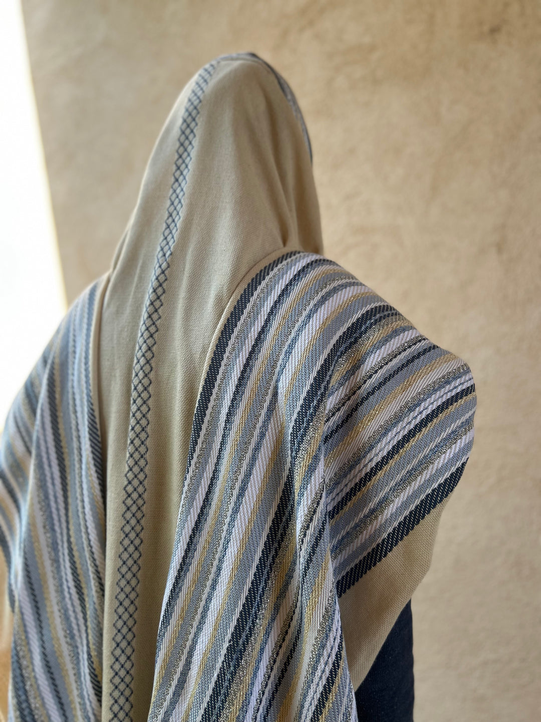 Handmade Tallit - Gevura Blue