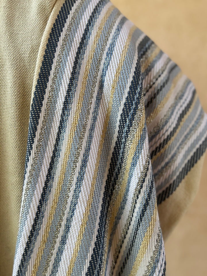 Handmade Tallit - Gevura Blue