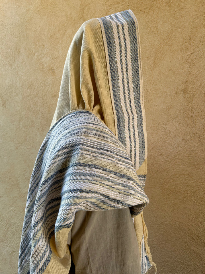 Handmade Tallit - Shamayim/Sky