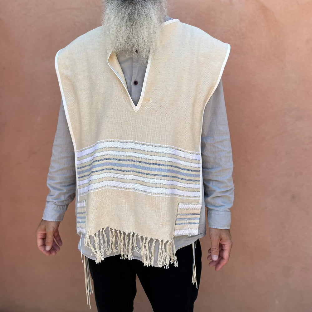 Tallit Katan Handmade with fine Cotton on a traditional loom.