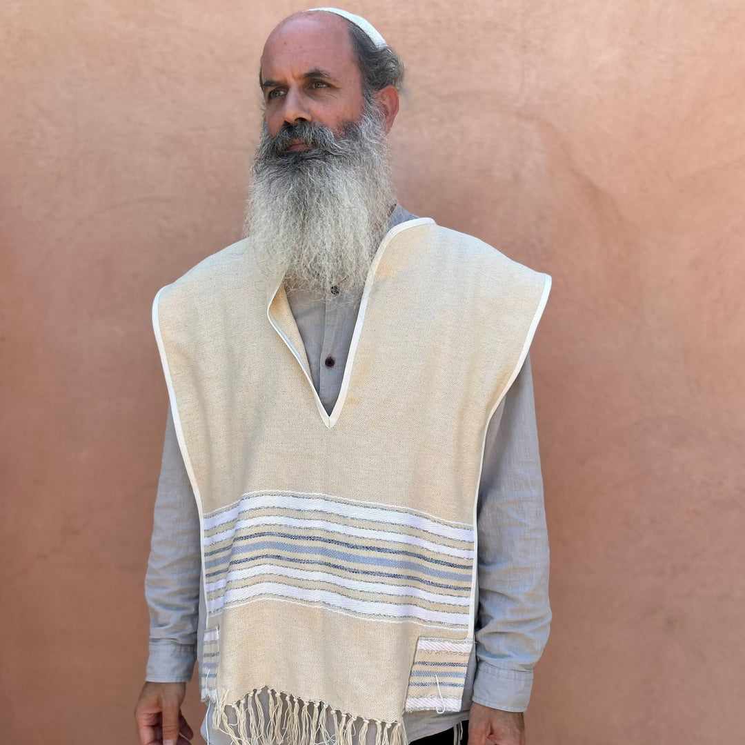 Tallit Katan Handmade with fine Cotton on a traditional loom.