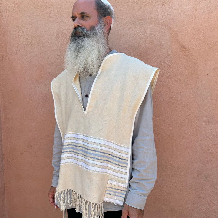 Tallit Katan Handmade with fine Cotton on a traditional loom.