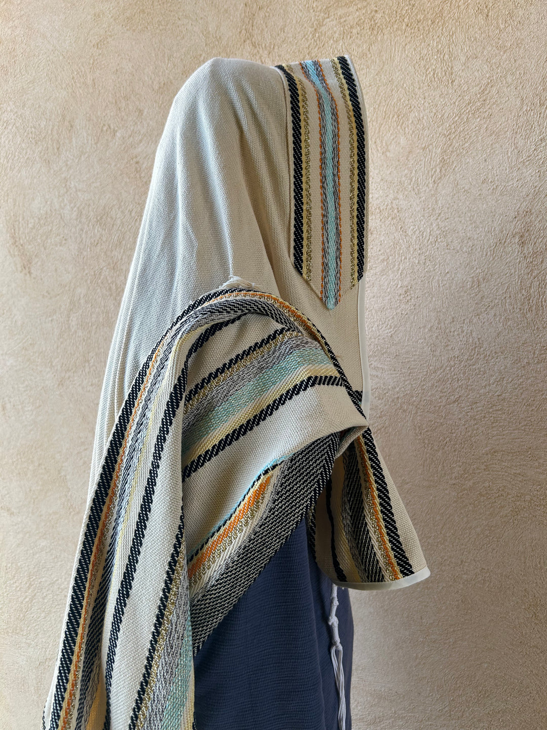 Tallit For Man, Jewish Gift, High Holidays, Jewish Prayer Shawl, Handwoven Tallit, Cotton Tallit, Wedding Tallit Set, White Prayer Shawl