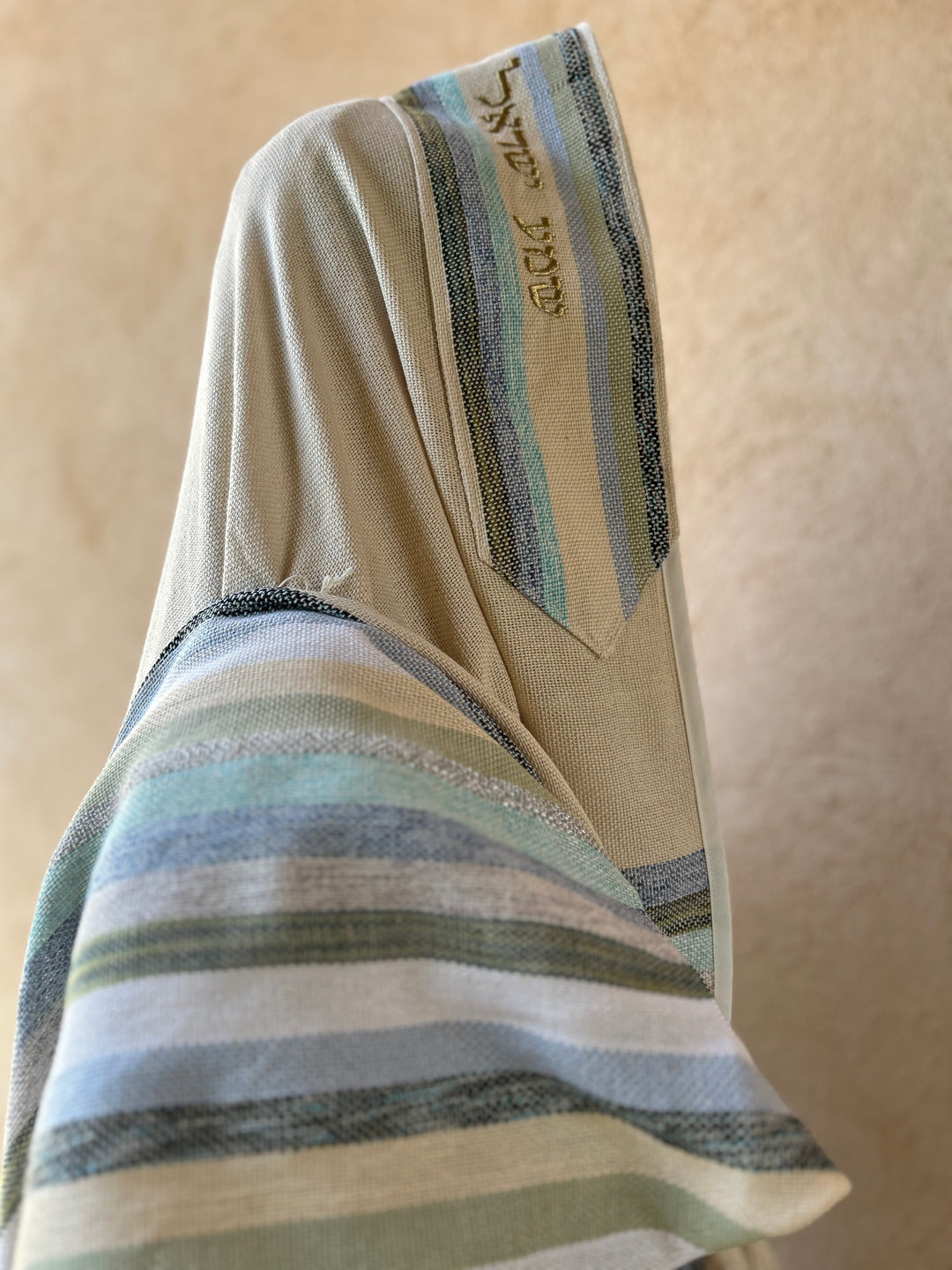 Handmade Tallit - Gan Eden, Blue