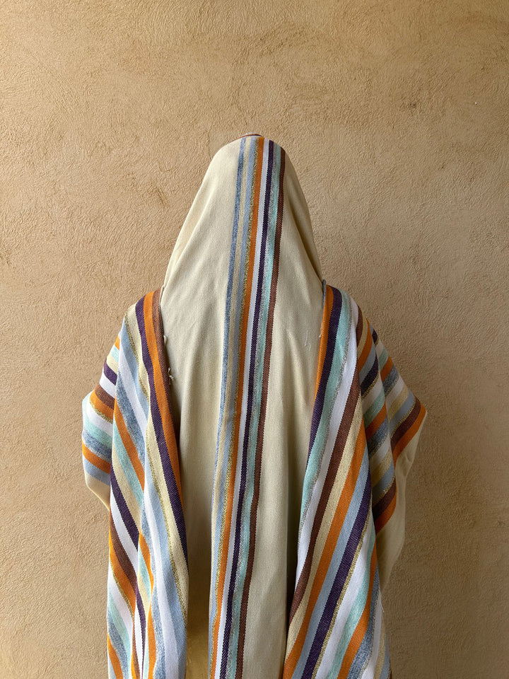 Handmade Tallit - Gan Eden Orange