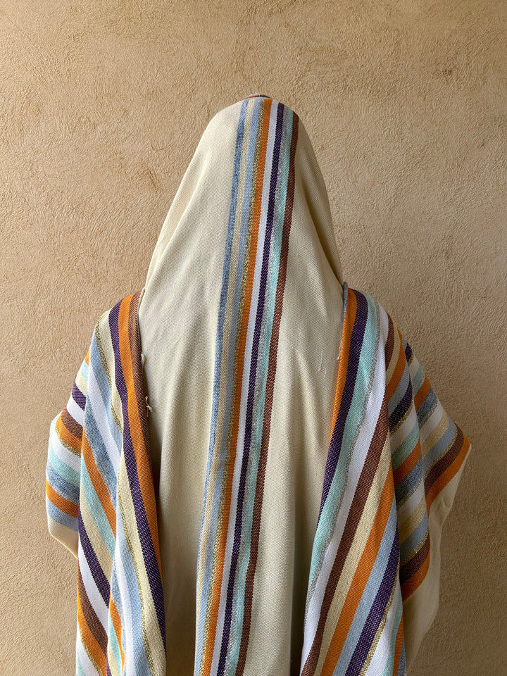 Handmade Tallit - Gan Eden Orange