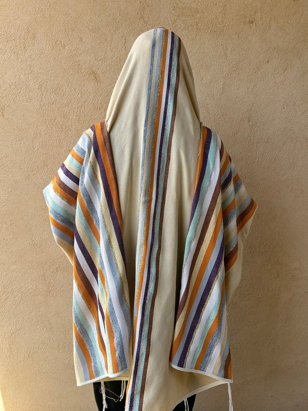 Handmade Tallit - Gan Eden Orange