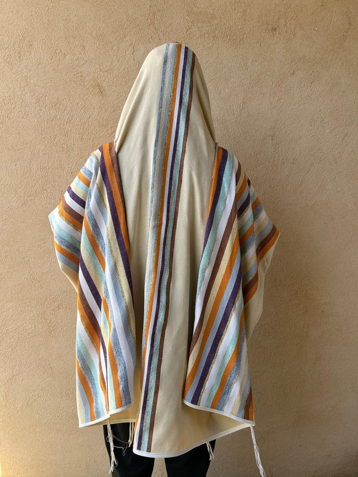 Handmade Tallit - Gan Eden Orange