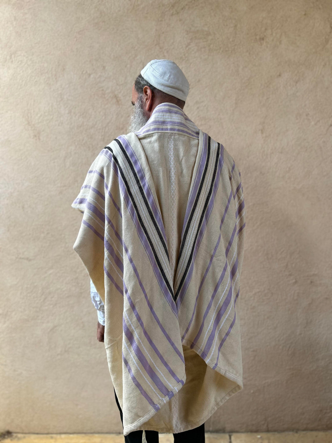 Tallit Lavender Handmade Cotton Tallit Ready to Ship