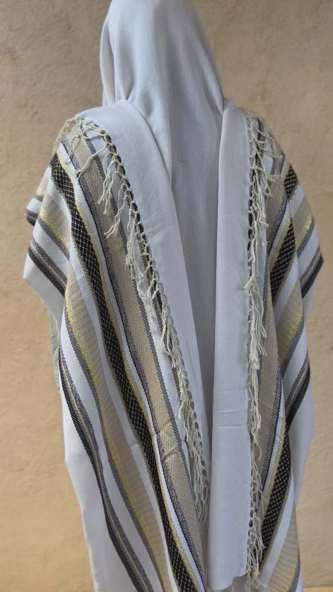 Handmade Wool tallit - Daniel