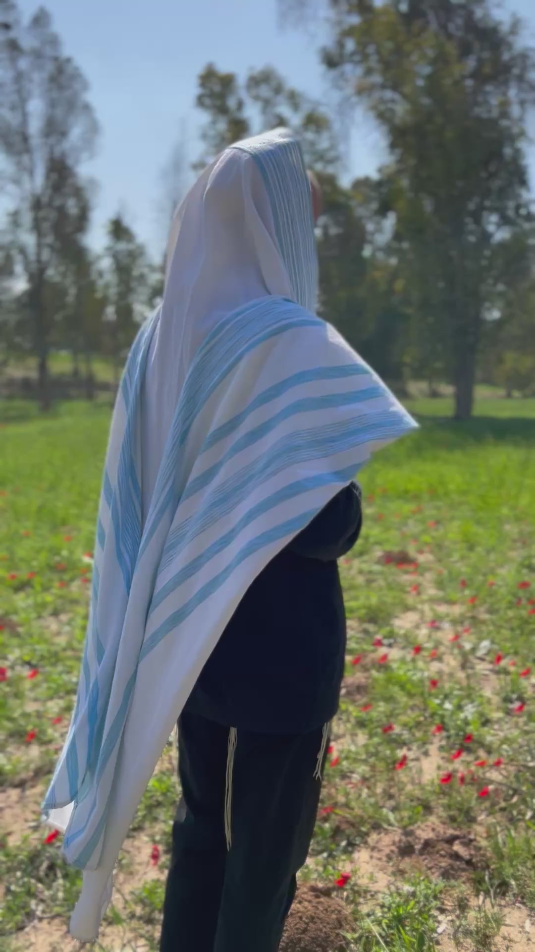 Handmade Wool tallit - Dolev
