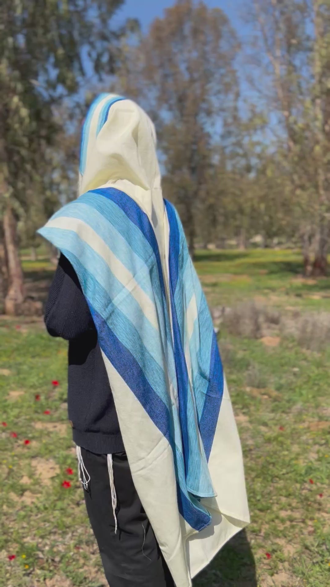 Handmade Wool tallit - Meron
