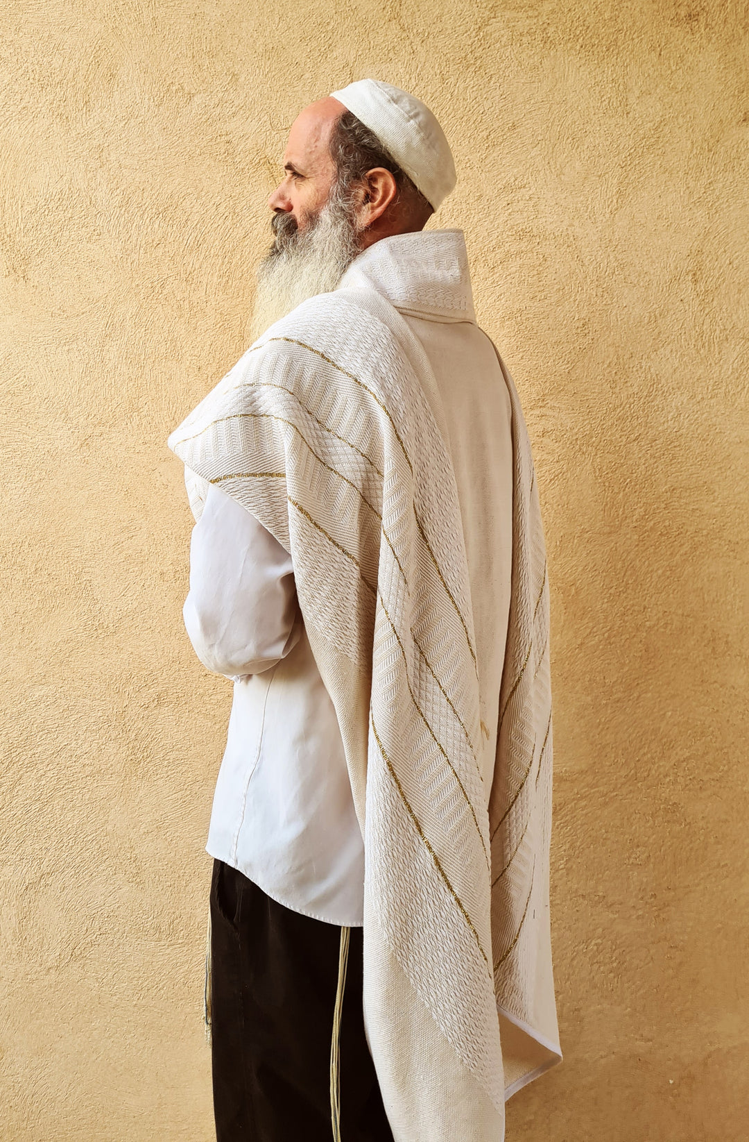 Tallit, Handmade cotton Jewish prayer Shawl for Men,By Tallisman