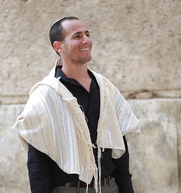 Bar Mitzvah Tallit Set, Jewish Gift, Bar Mitzvah, Jewish Prayer Shawl, Handwoven Tallit, Cotton Tallit, Tallit For Man, Israeli Art Judaica