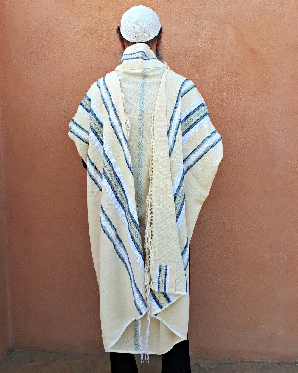 Prayer Shawl, High Holidays, Jewish Prayer Shawl, Jewish Wedding, Cotton Tallit, Tallit For Man, Tallis, White Prayer Shawl, Tallit Set