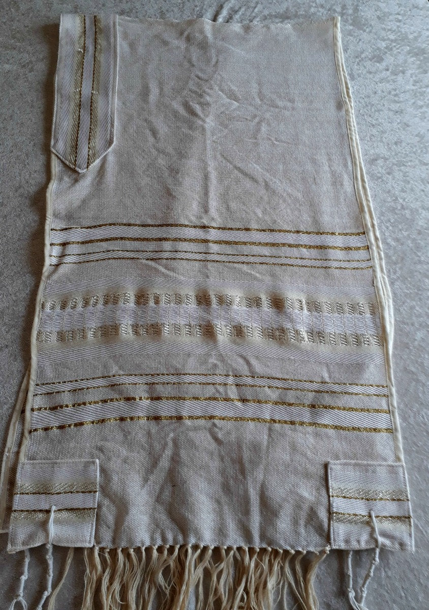 Tallit For Man, Prayer Shawl, Judaica, Talit, Jewish Prayer Shawl, Cotton Tallit, Tallit Set, Tallis, White Prayer Shawl, Jewish Wedding