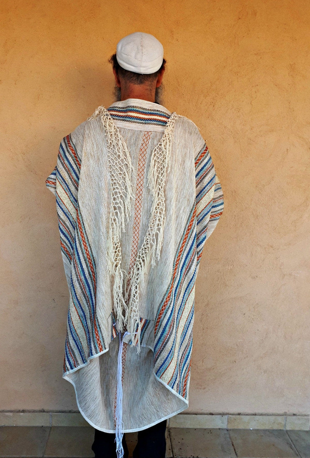 Israeli Prayer Shawl, Jewish High Holidays, Jewish Wedding, Cotton Tallit, Tallit For Man, Tallis Woven, White Prayer Shawl, Tallit Handmade