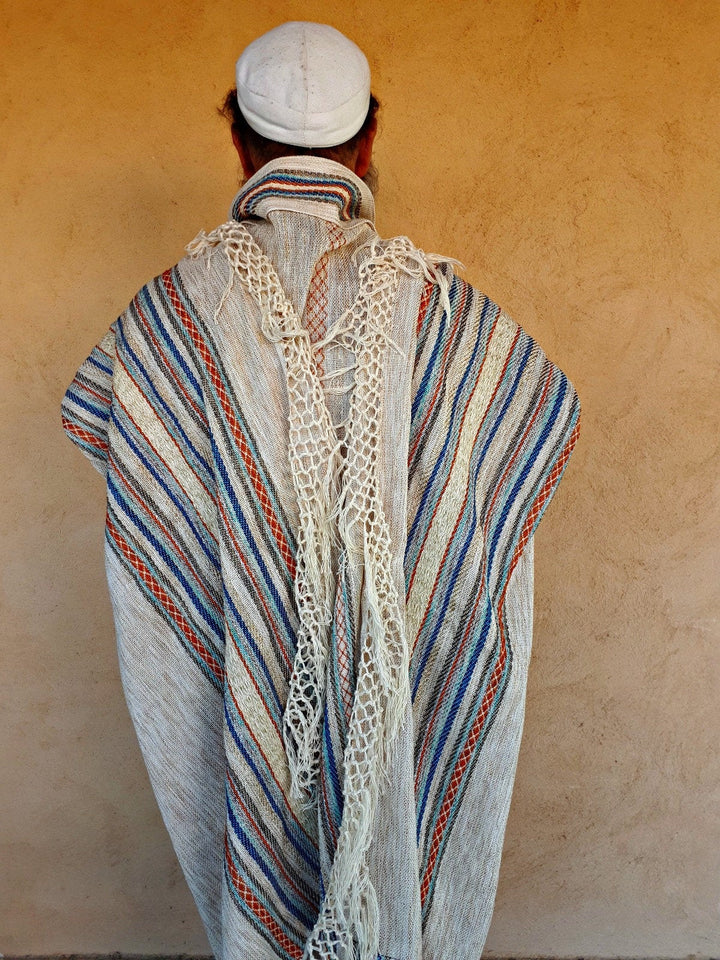 Israeli Prayer Shawl, Jewish High Holidays, Jewish Wedding, Cotton Tallit, Tallit For Man, Tallis Woven, White Prayer Shawl, Tallit Handmade