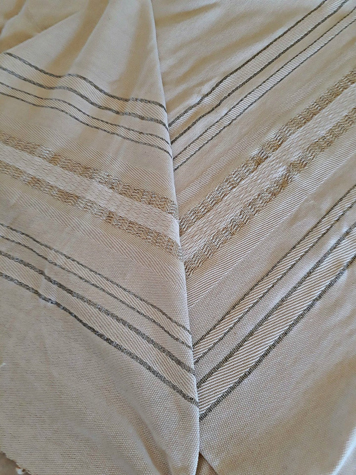 Bar Mitzvah, High Holidays, Woven Tallit, Jewish Prayer Shawl, Cotton Tallit, Tallit Set, Tallit For Man, Tallis, White Prayer Shawl, Tallis