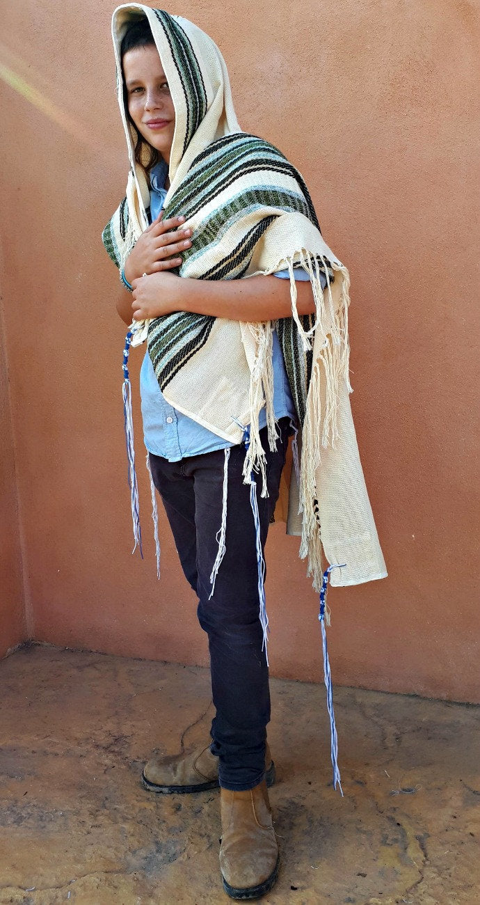 Jewish Prayer Shawl, Custom Tallit, High Holidays, Judaica Gift, Jewish Wedding, Cotton Tallit, Tallit For Man, Tallis, White Prayer Shawl
