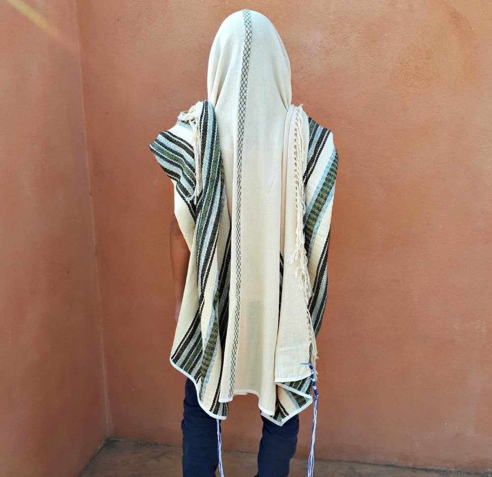 Jewish Prayer Shawl, Custom Tallit, High Holidays, Judaica Gift, Jewish Wedding, Cotton Tallit, Tallit For Man, Tallis, White Prayer Shawl