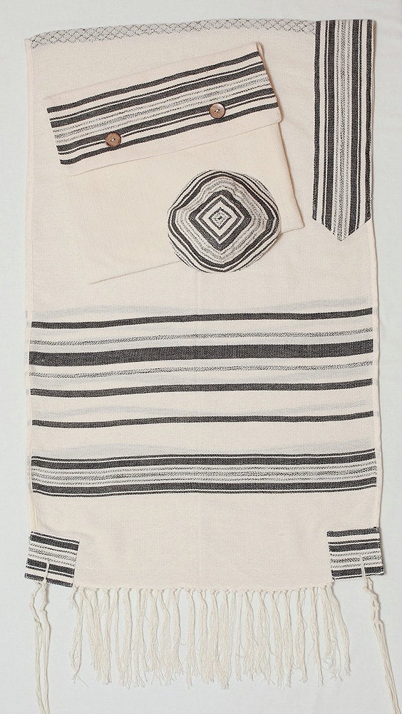 Prayer Shawl, High Holidays, Jewish Prayer Shawl, Jewish Wedding, Cotton Tallit, Tallit For Man, Tallis, White Prayer Shawl, Tallit Set